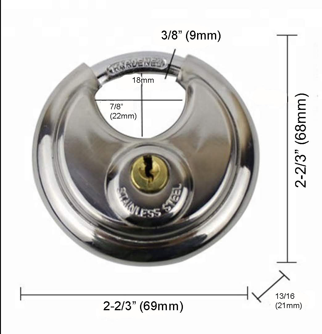 Stainless Steel Discus Lock