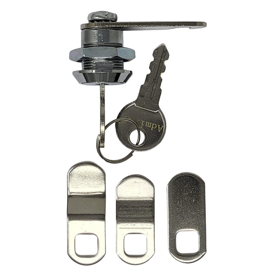 Flat Key Cam Lock 5/8"