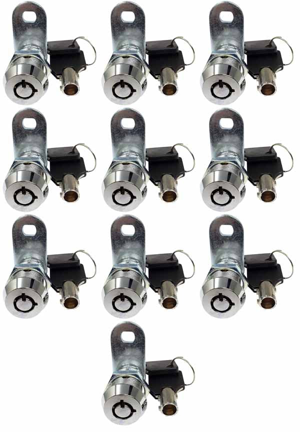 Tubular Cam Locks 1" - Non Retaining (Keyed Alike)
