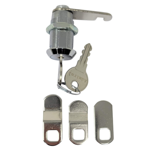 Flat Key Cam Lock 1-1/8"