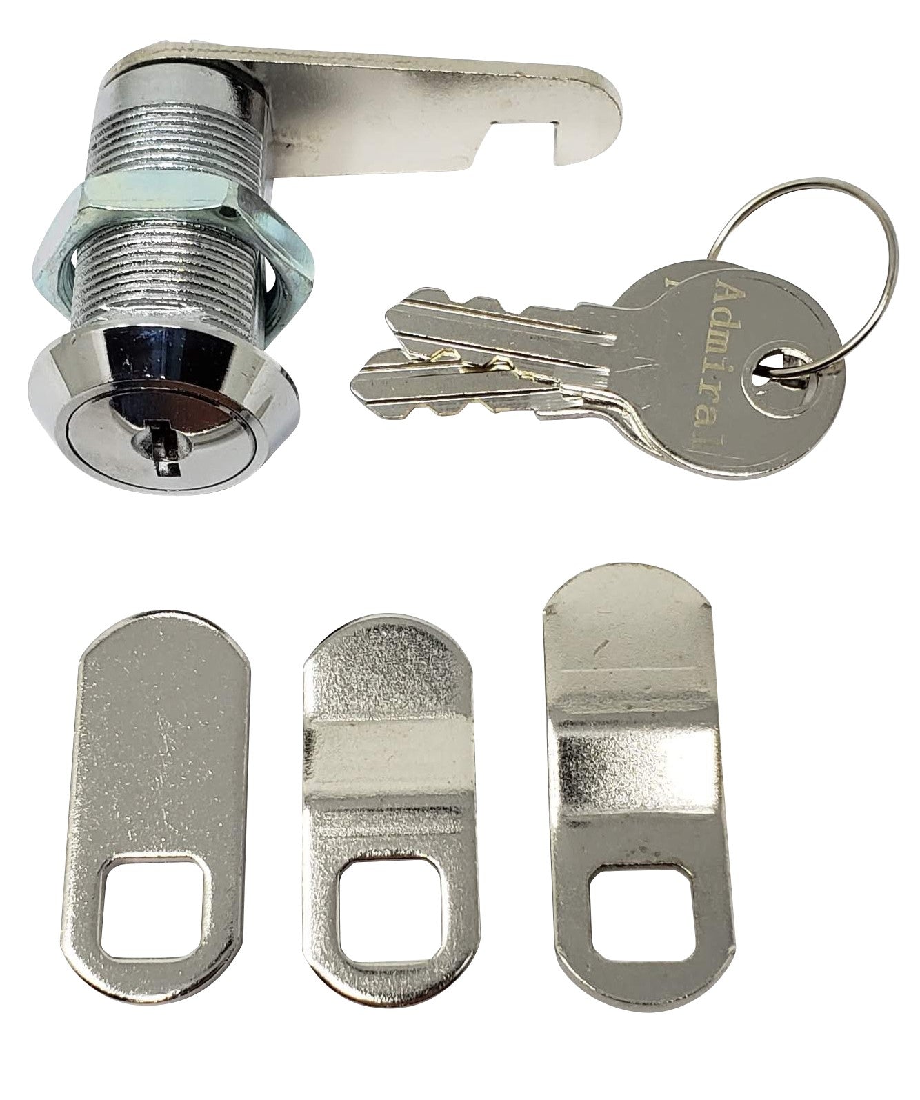 Flat Key Cam Lock 1-1/8"