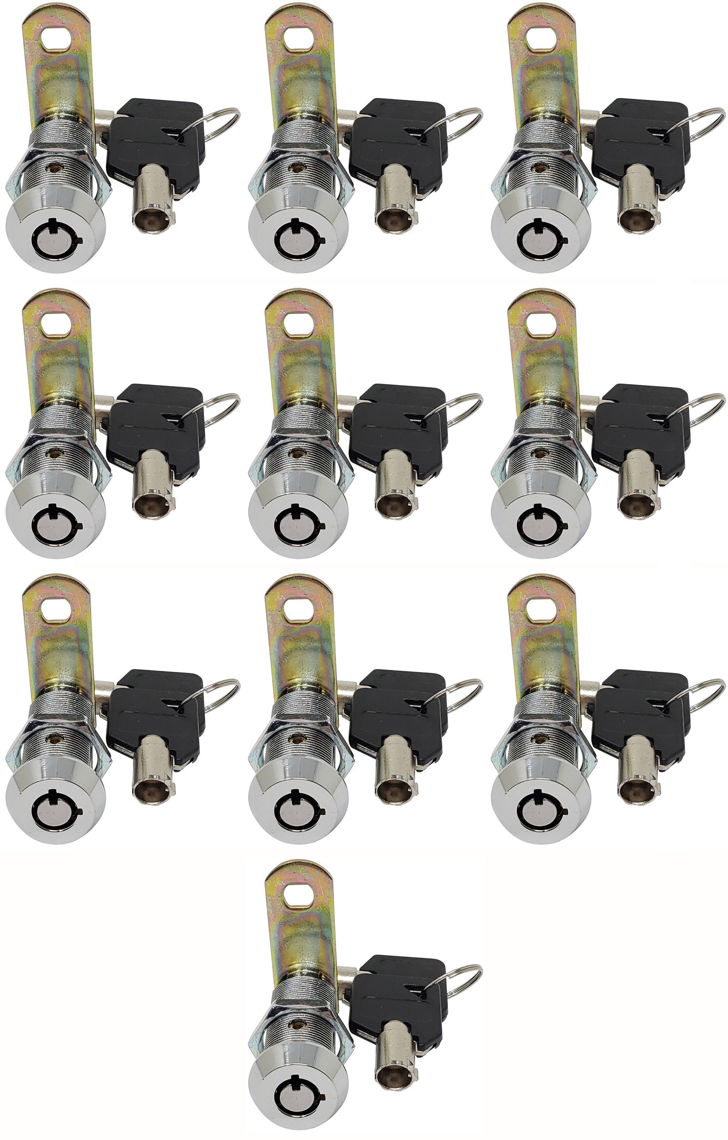 Tubular Cam Locks 1-1/2" - Non Retaining (Keyed Alike in this size but can not key the same as other sizes)