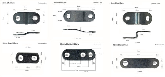 Additional Cams - Write size and quantity needed in "Special instructions for seller"