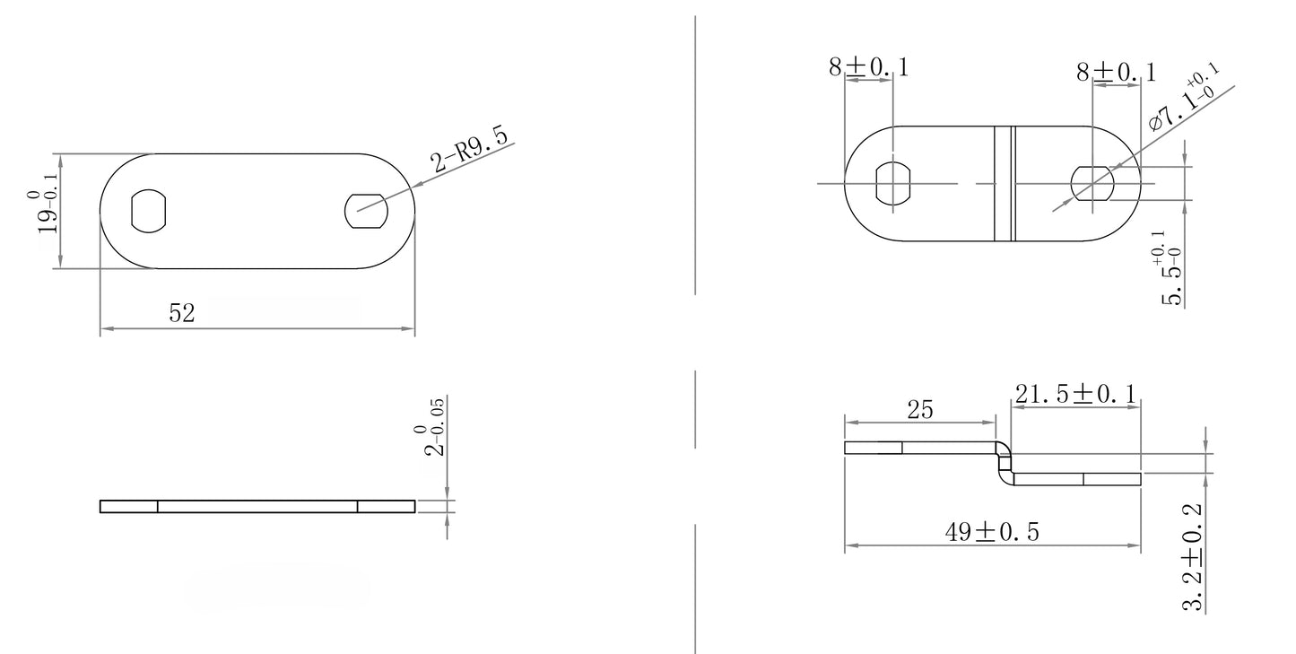 100 - 3.2 mm offset cams
