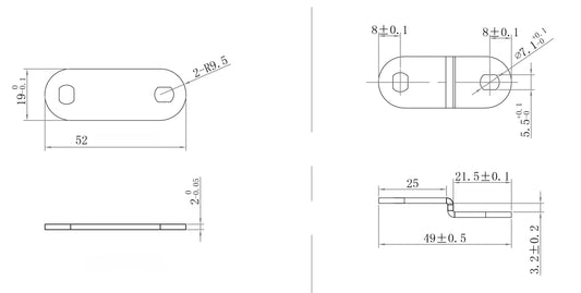 100 - 3.2 mm offset cams