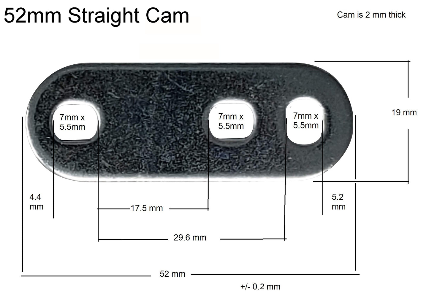 Additional Cams - Write size and quantity needed in "Special instructions for seller"