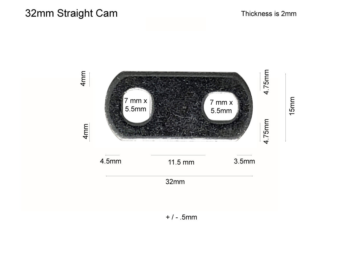 Cam 15 pack - Write size needed in "Special instructions for seller"